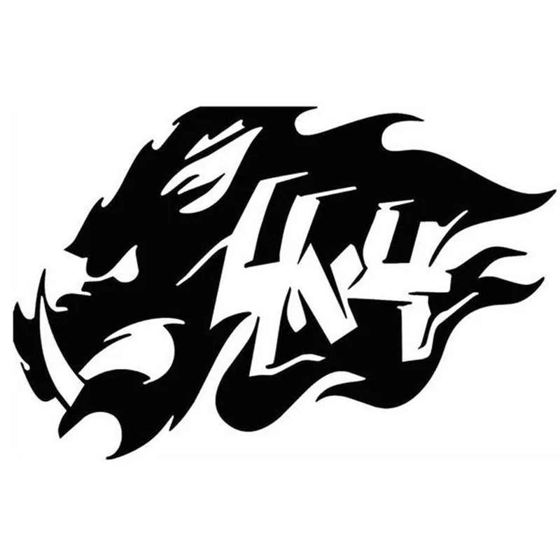 1 шт. автомобильные наклейки отражающие дикие кабаны Чехлы автомобильный бампер