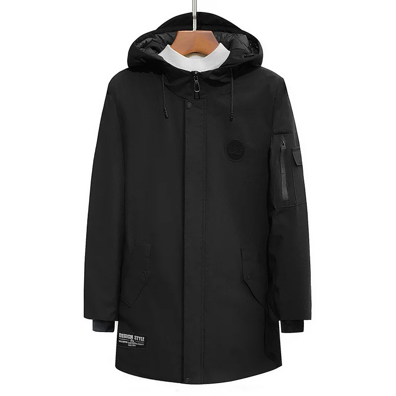 2018 Новый Плюс Размер 8XL 7XL 6XL длинная теплая зимняя куртка мужская брендовая