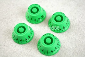 1 Set of 4pcs Green Electric Guitar Control Knobs Flying Saucer Speed Volume Tone Knobs For LP SG Electric Guitar