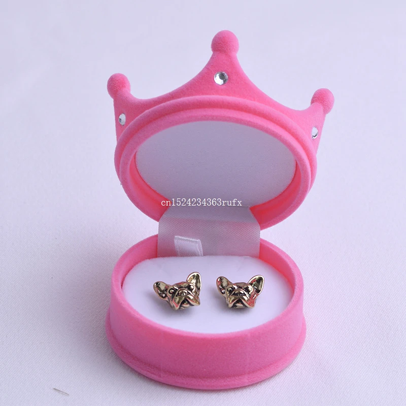 300pcs Crown Ring Box Velvet Display Earrings Gift Case Ear Stud Necklace Wedding Jewelry Storage Boxes Container | Дом и сад