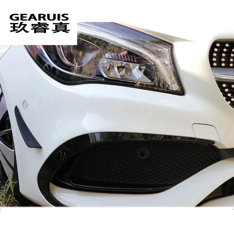 

Car styling fog lamps grille slats auto fog lights cover Stickers decoration strips for Mercedes Benz CLA Class C117 Accessories