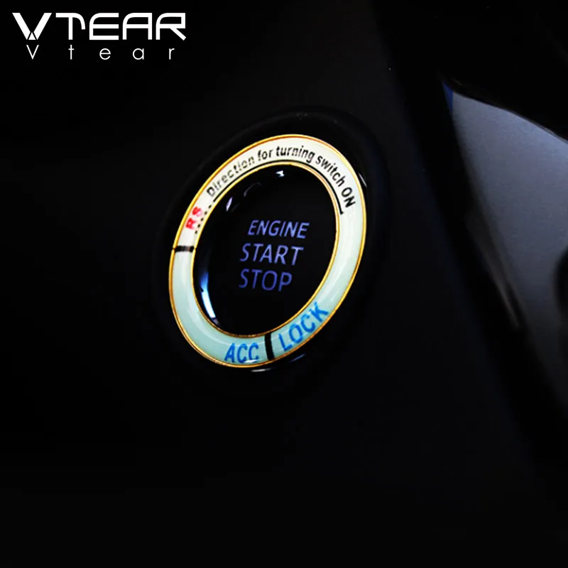 Для peugeot пежо 3008 3008GT 5008 2017 2018 2019 Авто старт стоп кольцо светящаяся декоративная