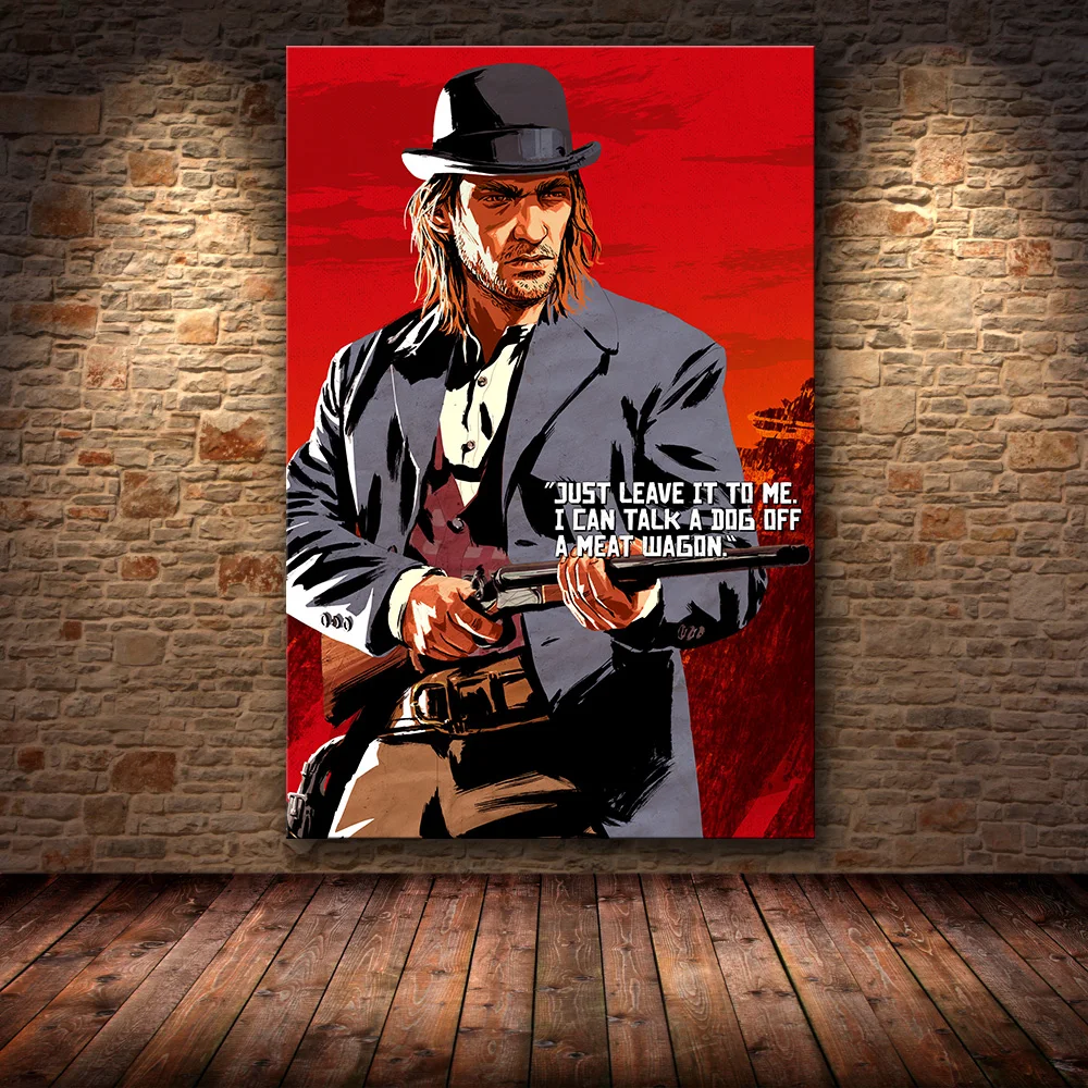 Без рамки игра Плакат Украшение живопись тертые мертвецы: Redemption2 на HD холсте Картина на холсте искусство стены искусства холст - Цвет: 24