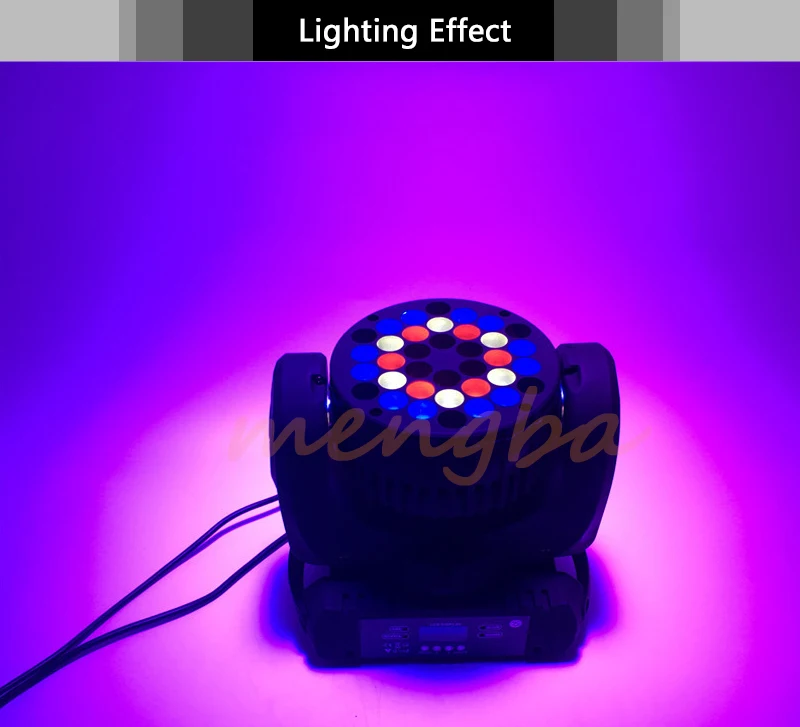 Светодиодный луч 36x3 Вт Moving головной свет 36x3 Вт RGBW с DMX 11/15 Каналы