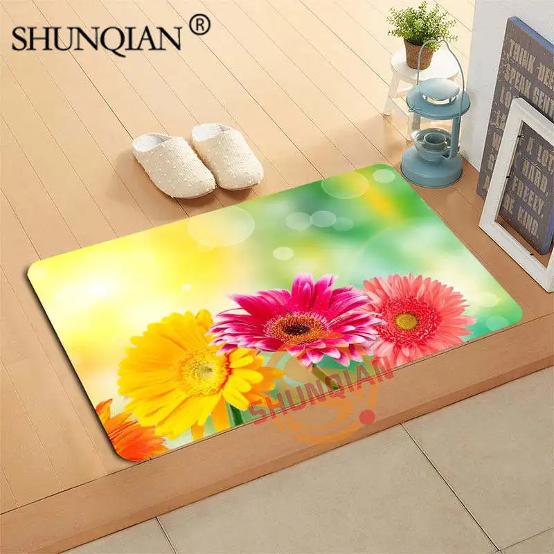 

Nature Flowers Doormat Custom Your Mats Print slip-resistant Door Mat Floor Bedroom Living Room Rugs 40x60cm 50x80cm