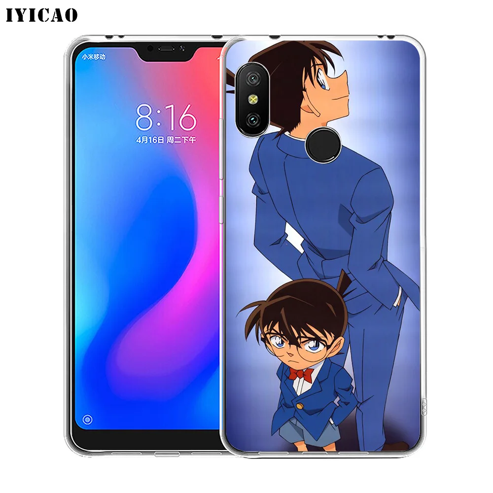 IYICAO аниме Detective Conan Мягкий силиконовый чехол для телефона Xiaomi Redmi 4A 5A 6A Note 7 6 5 Pro Plus 4X