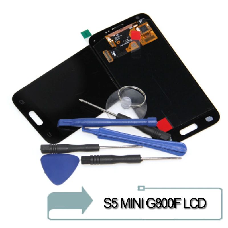 Для samsung Galaxy S5 Mini G800 G800F G800H ЖК экран + дисплей Сенсорное стекло в сборе Замена