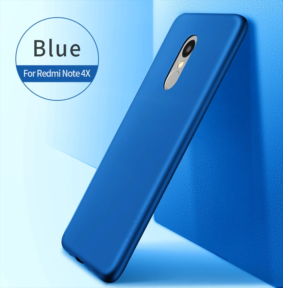 Для Redmi версия 4 Global version чехол X-Level мягкий матовый чехол из ТПУ для Xiaomi Redmi Note 4x Snapdragon 625 Силиконовая задняя крышка
