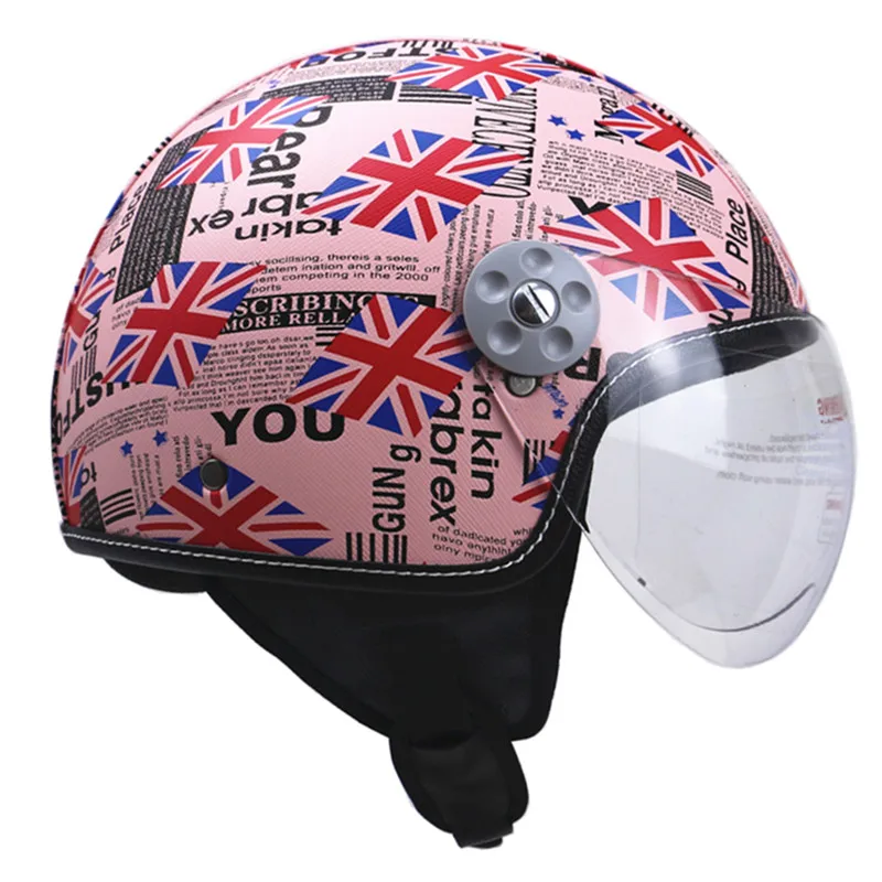 Мотоциклетный шлем с открытым лицом Zombies Racing точечный реактивный ECE 3/4 светильник