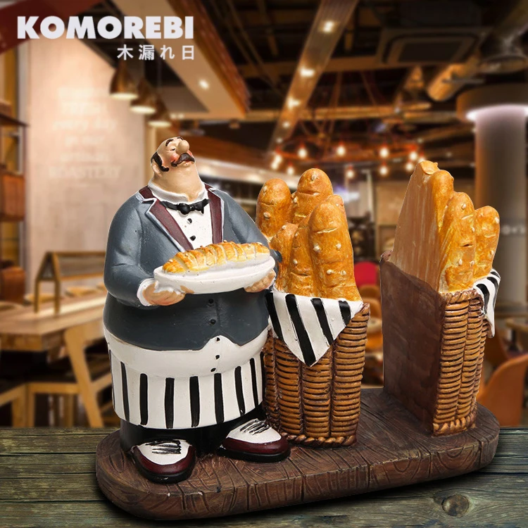 KOMOREBI шеф повара из смолы ремесла винтажный домашний декор украшения для фигурка