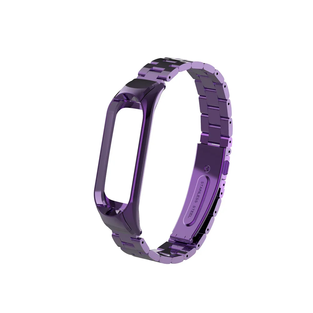 Mi Band 4 ремешок для Mi Band 3 браслет из нержавеющей стали металлический ремешок на запястье браслет Mi band 3 ремешок MiBand 3 браслет