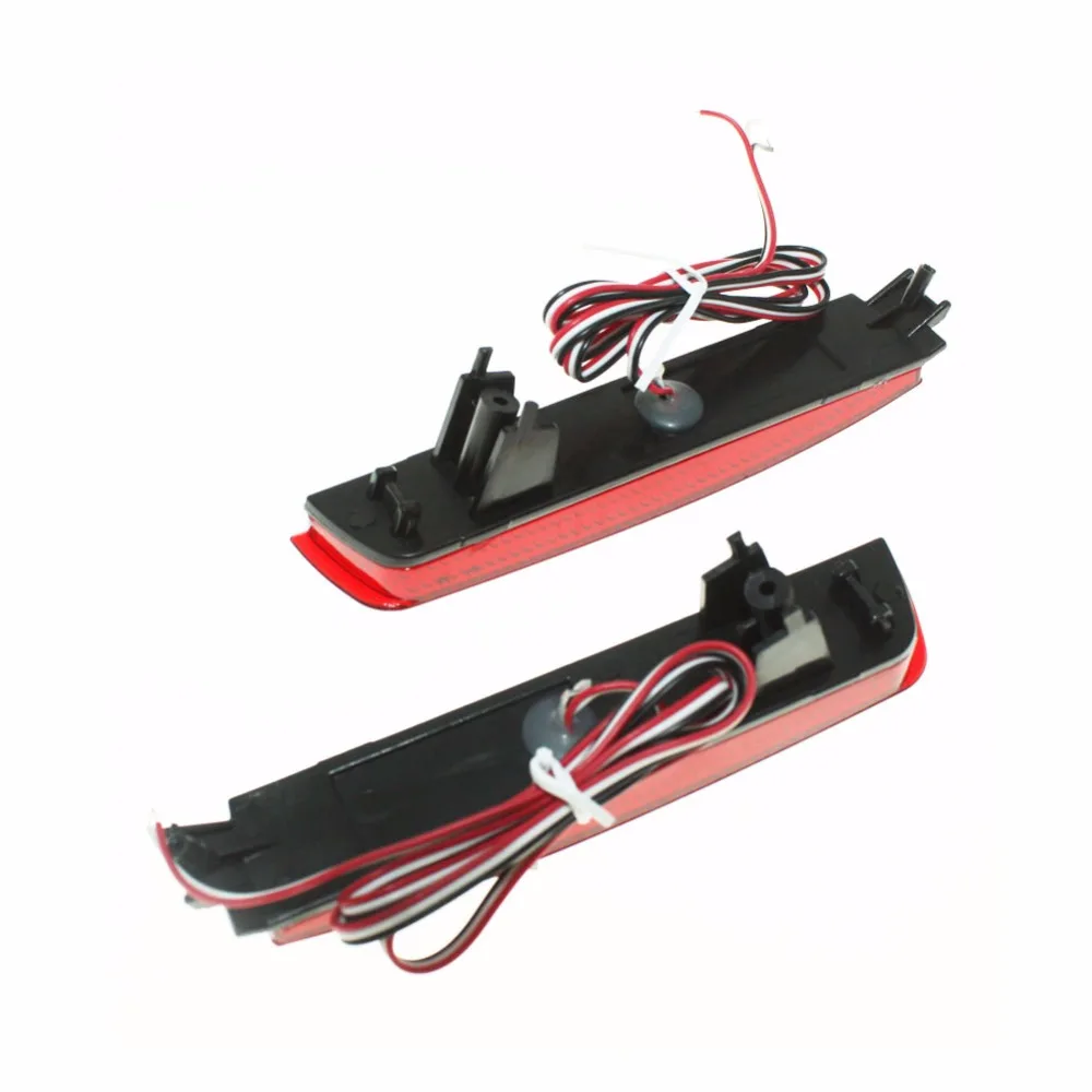 Отражатель заднего бампера с красной линзой светодиодный задний фонарь для Nissan