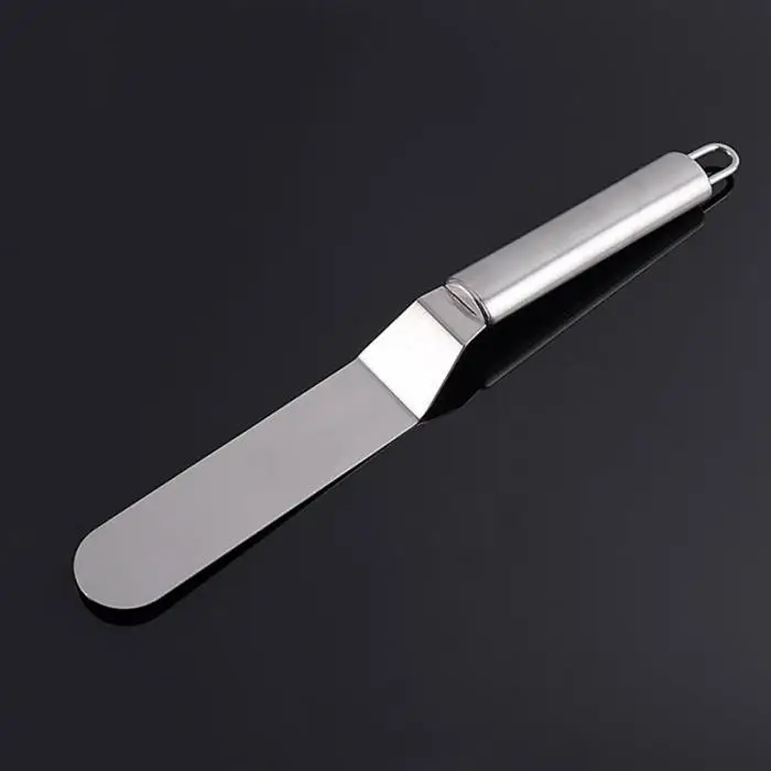 LIRUIKA Stainless Steel Cake Cream Blade Spatula Straight Bend Icing Frosting Spreader Fondant Pastry Tool | Дом и сад