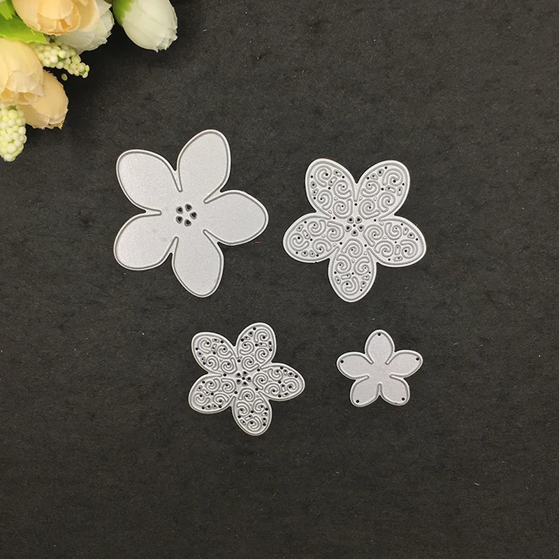 Julyarts Flower Metal Die Cuts Cutting Dies for DIY Scrapbooking Embossing Paper Cards Decorative Crafts Snijmal En | Дом и сад