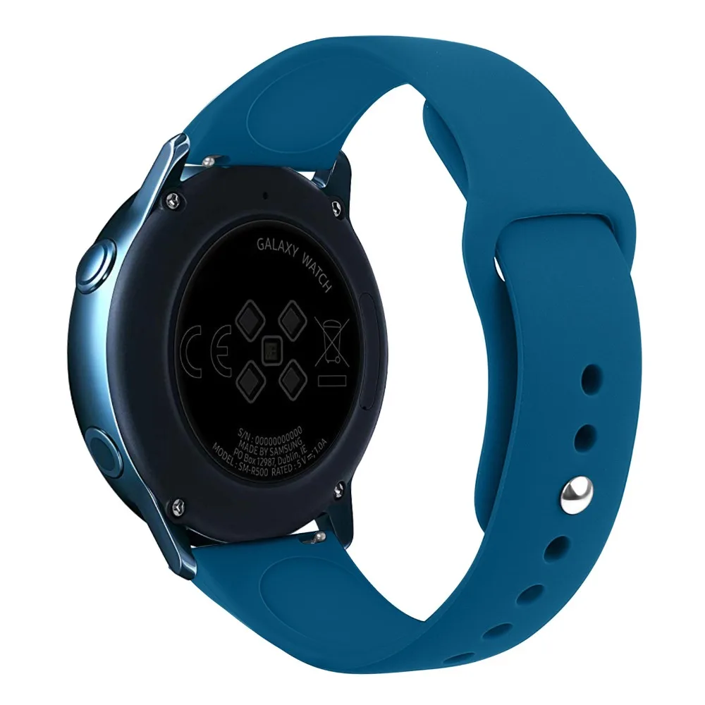 20 мм силиконовый ремешок для смарт часов Garmin Vivoactive 3/Forerunner 645/245/245 М Браслет Galaxy