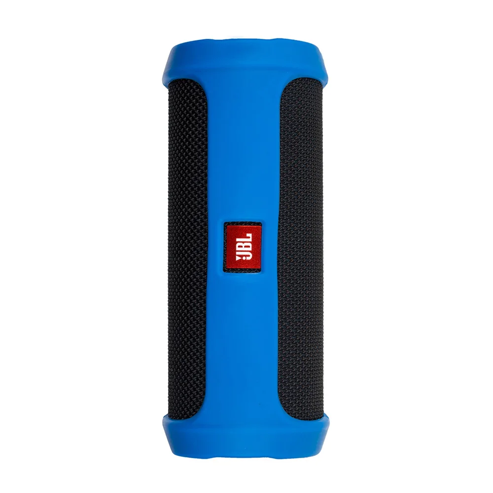 Soft Silicone Blue 2 в 1 жесткий EVA сумка для хранения на молнии+ Мягкий силиконовый чехол для JBL Flip 4 Bluetooth корпуса Динамиков для jbl flip4 чехол - Цвет: Soft Silicone Blue