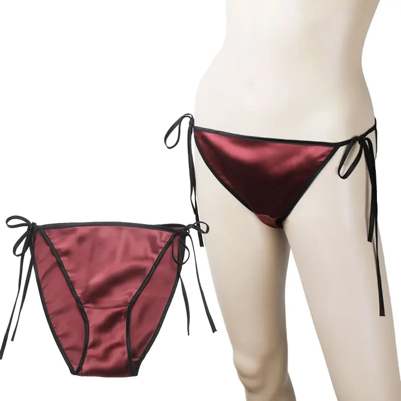 Женские трусики из натурального шелка 100% шелк тутового шелкопряда сексуальное