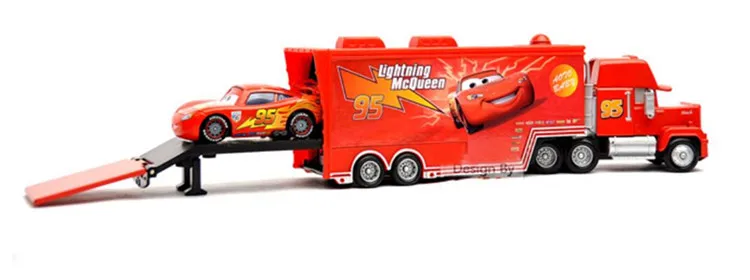 Disney Pixar Тачки 2 игрушки Молния Маккуин Mack грузовик король 1:55 литье под давлением металлический сплав Модель Фигурки игрушки подарки для детей