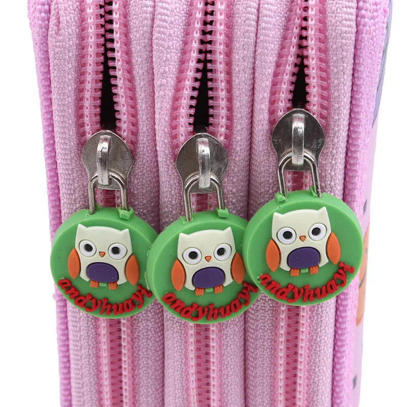 Цветной тканевый пенал для ручек и карандашей 32/52/72 отделений