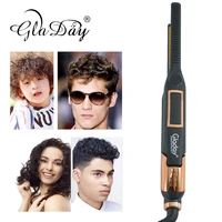 professional hair straightener curler hair flat iron hair straighting curling iron lcd display