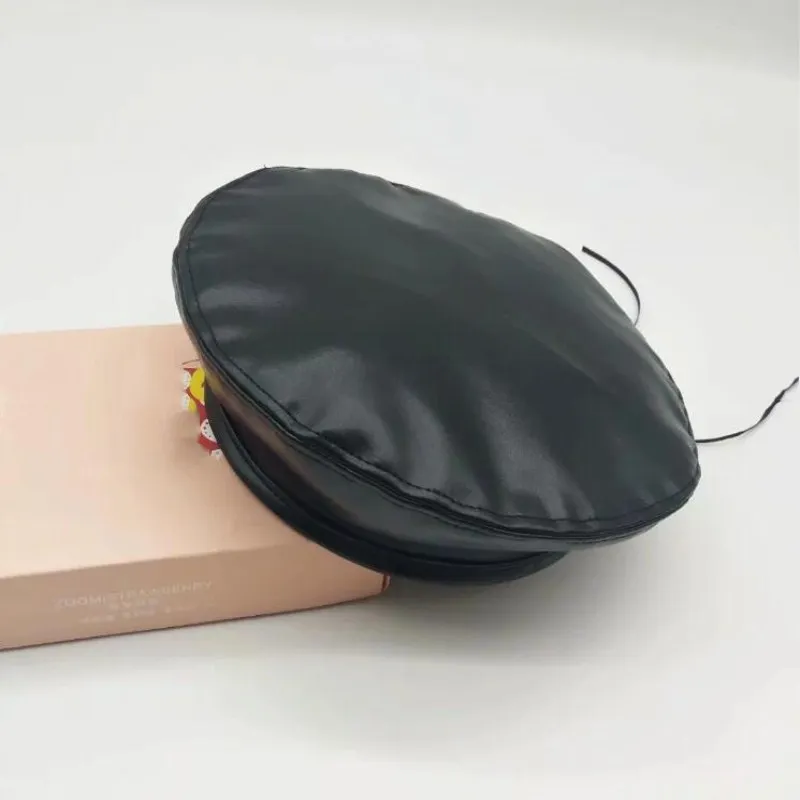 Seioum, берет из искусственной кожи, шапки для женщин, зимняя плоская шапка, Boina Feminina, модная осенне-зимняя шапка, берет