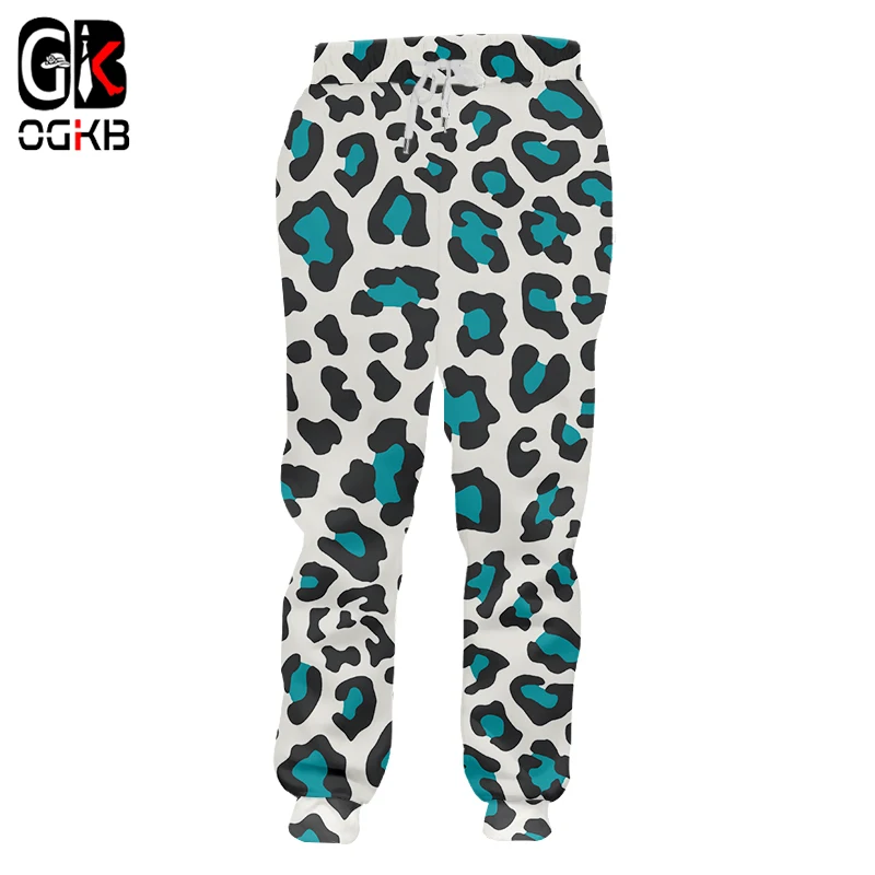 OGKB Jogger Брюки мужские новые свободные 3D штаны с принтом пейсли кота повседневные