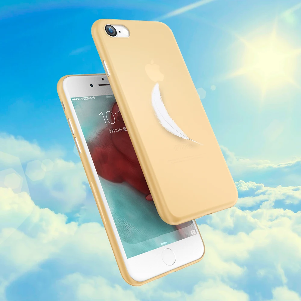 KISSCASE однотонный чехол для iPhone X 7 6 6s 8 Plus Матовый Жесткий ПК Ультратонкий задней