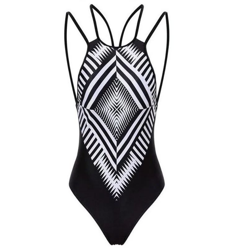 Европейский и американский женский сдельный купальник винтажный этнический