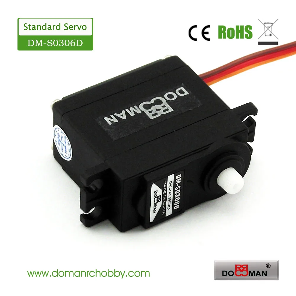 DOMAN RC DM S0306D 38 г/0 13 с/3 кг. См 360 градусов непрерывное вращение робот используется 3 кг
