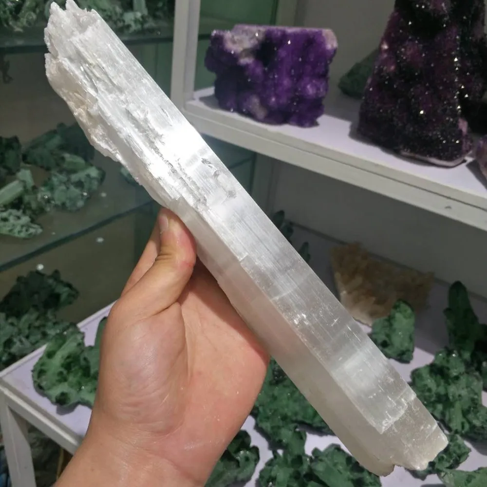 

Selenite Sticks 28-32CM White Gypsum Crystals Wands Blades