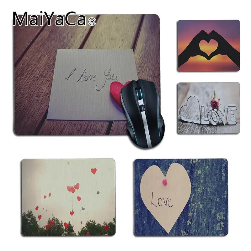 

MaiYaCa новый дизайн I love you индивидуальные коврики для мыши компьютерный Аниме Коврик для мыши и ноутбука коврик для мыши Размер 25x29 см 18x22 см ре...