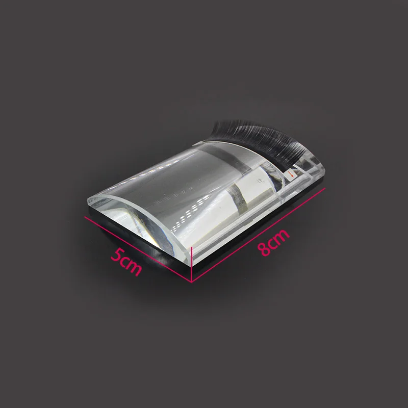 U изогнутый Хрустальный клей поддон с чехлом держатель для ресниц Накладные