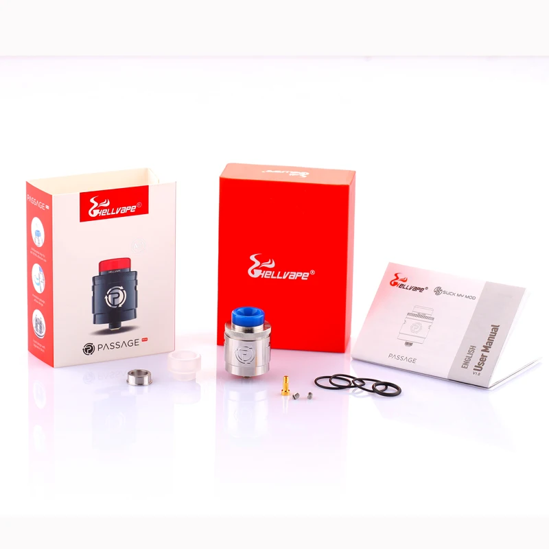 Оригинальный helvape Passage RDA бак 24 мм электронная сигарета атомайзер 2 пост с 510 BF Squonk