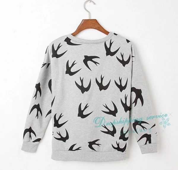 Autumn Woman T-shirts Fleece Large Yard Round Neck Sweatshirt Casual Warm Free Shipping | Женская одежда