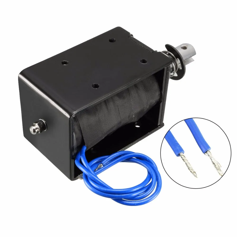 JF-1683B DC 24 V/12 V 10A 8KG 20mm Тяговый нажимной тип открытой рамки Электромагнит линейного движения