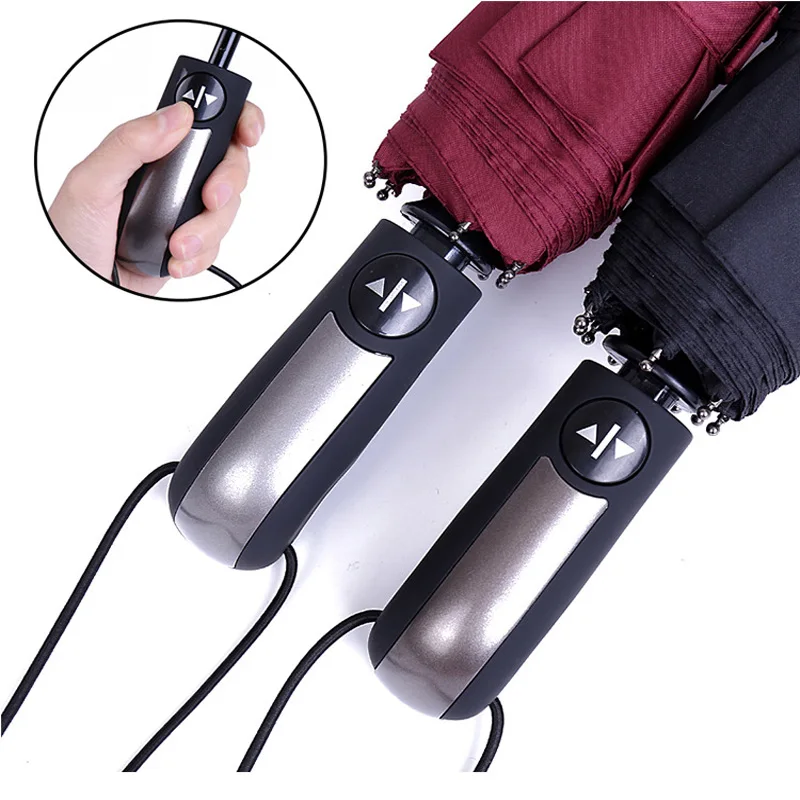 Wind Resistant Folding Automatic Umbrella Rain Women Auto Big Windproof Umbrellas For Men Business affairs large | Дом и сад