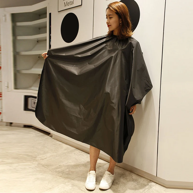 Парикмахерская накидка для волос черная водонепроницаемая одежда парикмахеров 1