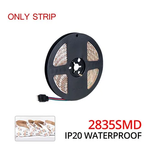 ONLY 2835 IP20 Интерфейс питания SATA Rgb Светодиодная лента 5 м с РЧ контроллером Светодиодная лента Водонепроницаемая 5050 2835 Диодная лента полный комплект для ПК чехол для компьютера - Испускаемый цвет: ONLY 2835 IP20