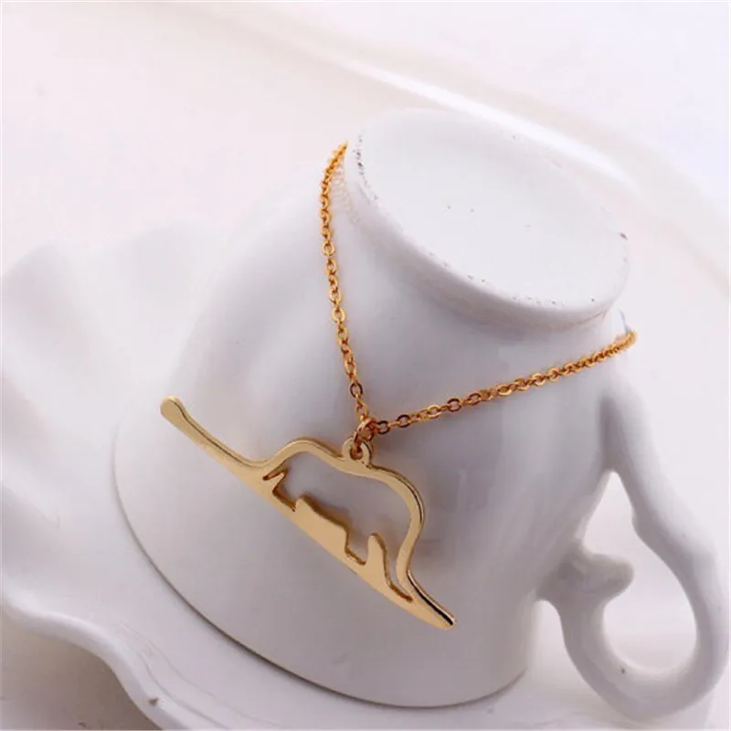 Новое ожерелье с подвеской в виде милых животных со слоном слона змеи для женщин