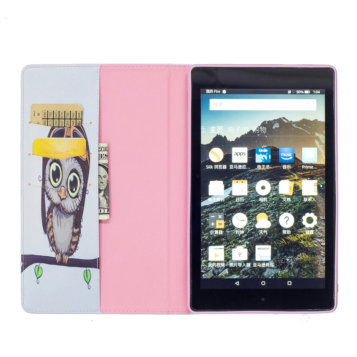 Чехол для планшета Amazon Kindle Fire HD 8 &quot8 дюймов чехол подставка из искусственной кожи