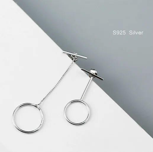 Женские асимметричные серьги Flyleaf круглые длинные сережки с кисточками