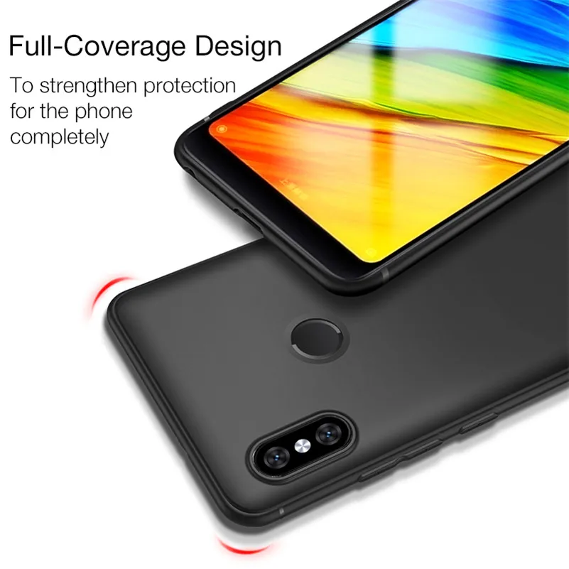 Чехол для Xiaomi Redmi 5 Plus Матовый ТПУ чехол 4X 4A Note 5A 6A 6X S2 Mi 8 5X A2 Mix 2 мягкий телефона |