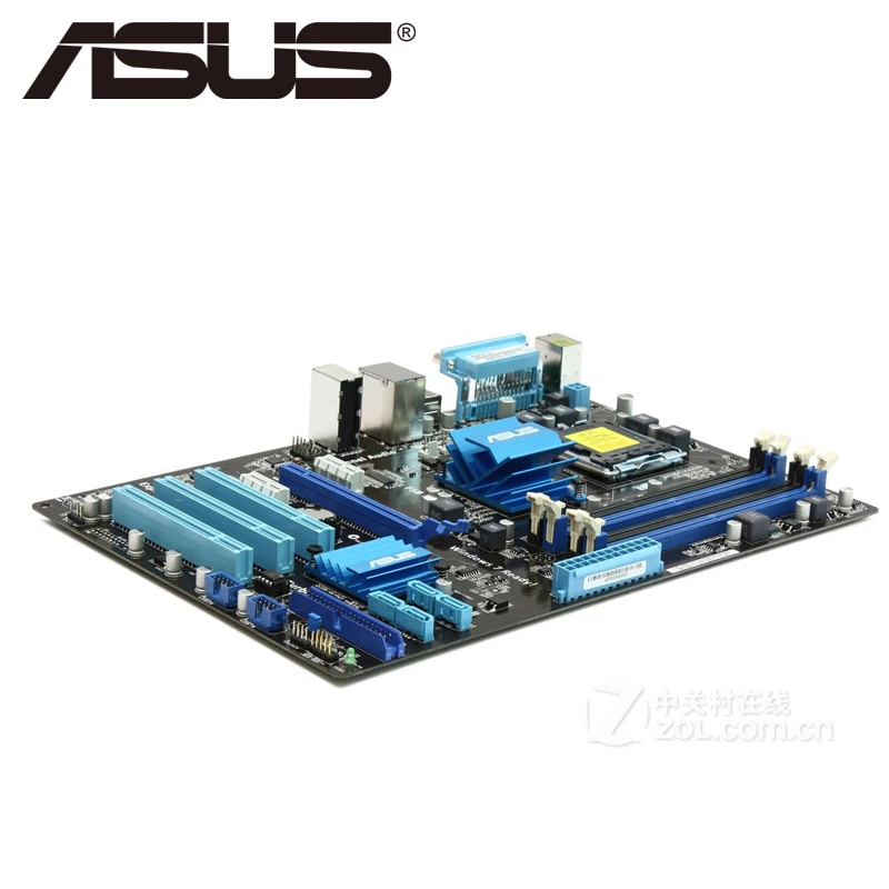 Настольная Материнская плата Asus P5P41C P41 Socket LGA 775 Q8200 Q8300 DDR2/3 16G ATX UEFI BIOS оригинальная