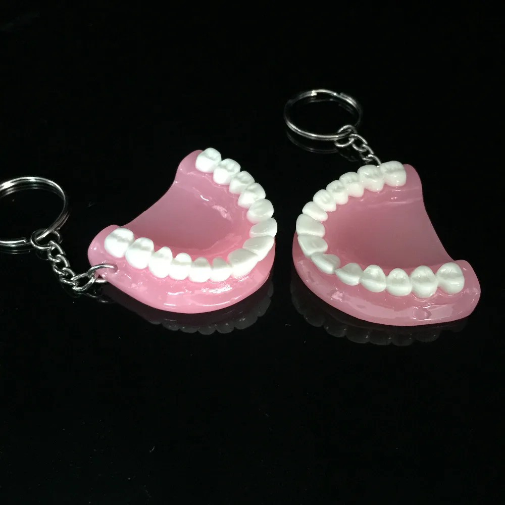 100 шт зубы модель брелок для стоматологического подарка|for dentists|teeth keychaingift for dentist |