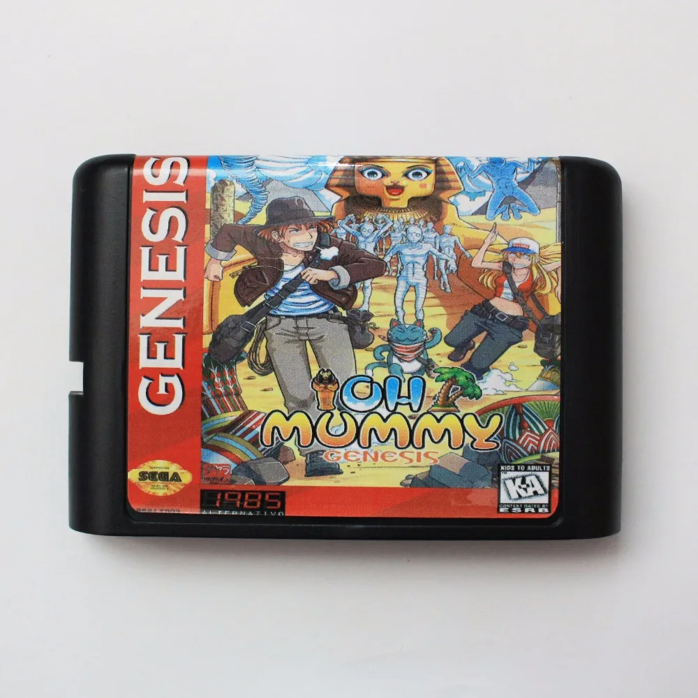 

OH Mummy Genesis 16 bit SEGA MD Game Card For Sega Mega Drive For Genesis