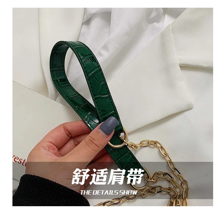Elegant Female Stone pattern Tote bag New Quality PU Leather Women's Designer Handbag Lock Chain Shoulder Messenger Bag