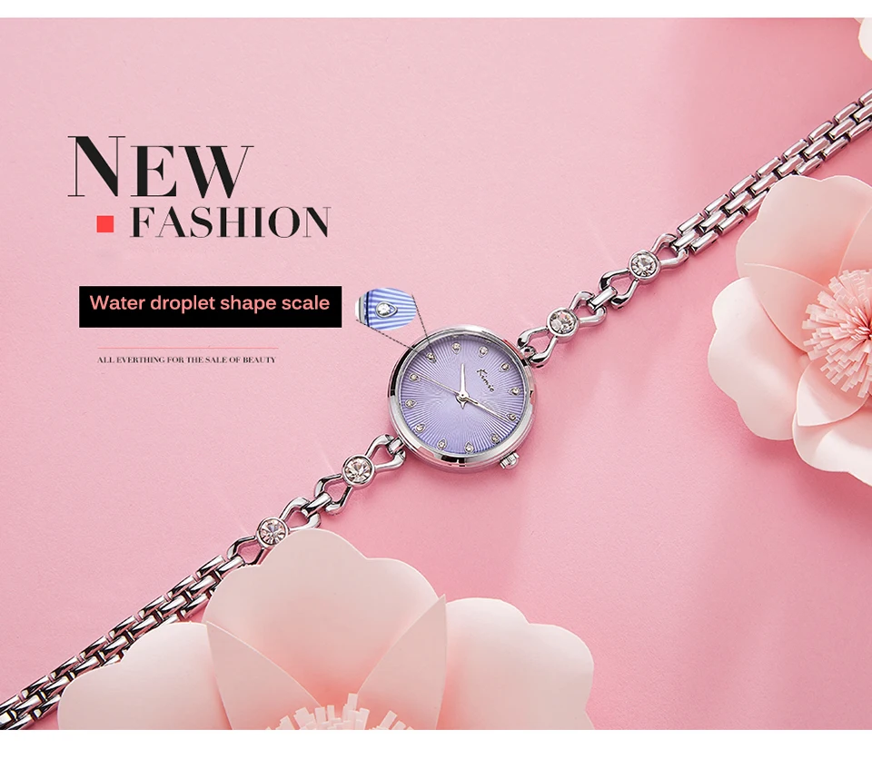 KIMIO Brand Small Dial Quartz Watches For Women Ladies Stainless Steel Hollow Thin Bracelet Watch Delicate Crystal Wristwatch
