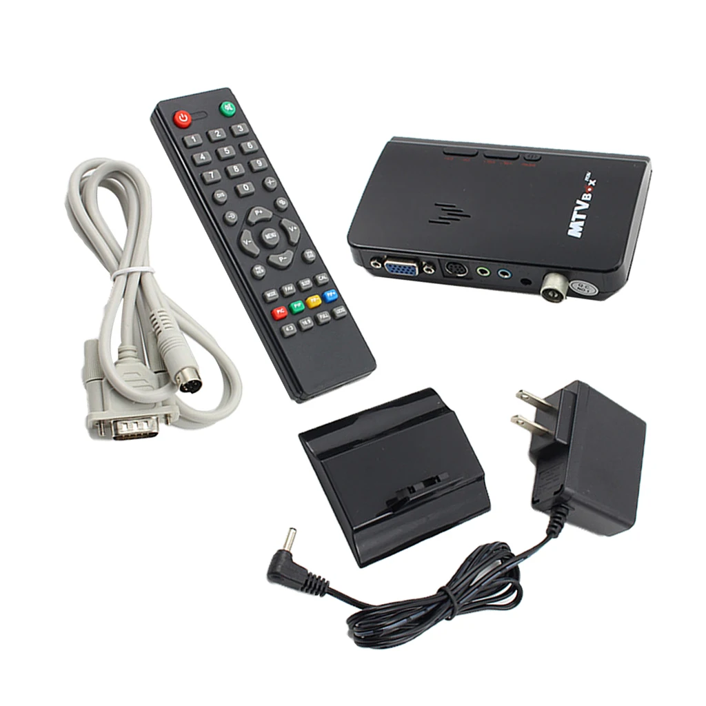 Lcd VGA внешний ТВ ПК коробка цифровая программа приемник тюнер 1080P HD ТВ монитор
