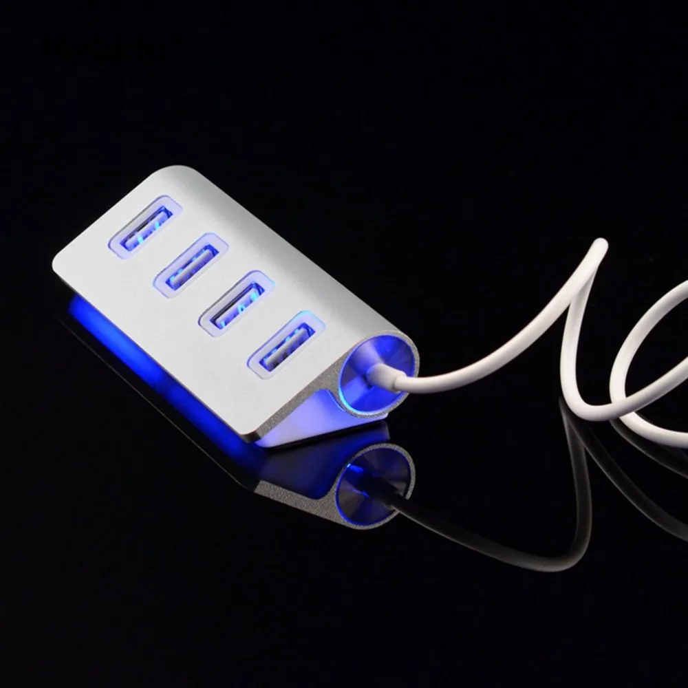 Высокоскоростной usb хаб kebidu с 4 портами расширитель многопортовый адаптер