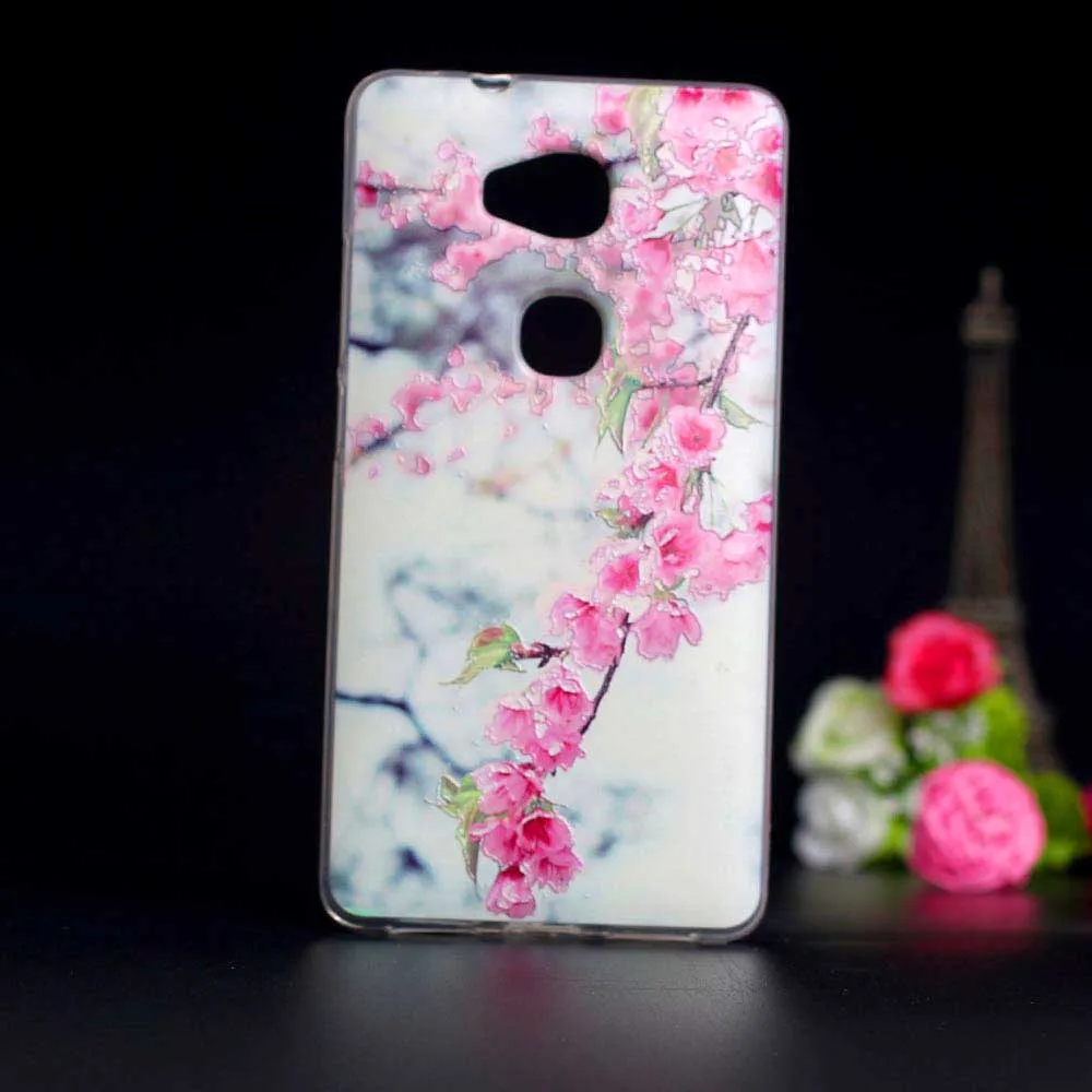 Чехол для Huawei Honor 5X GR5 силиконовая задняя крышка из ТПУ чехол 3D Ультратонкий 5 X